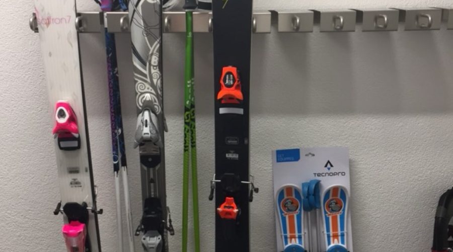 Ski+pole rack